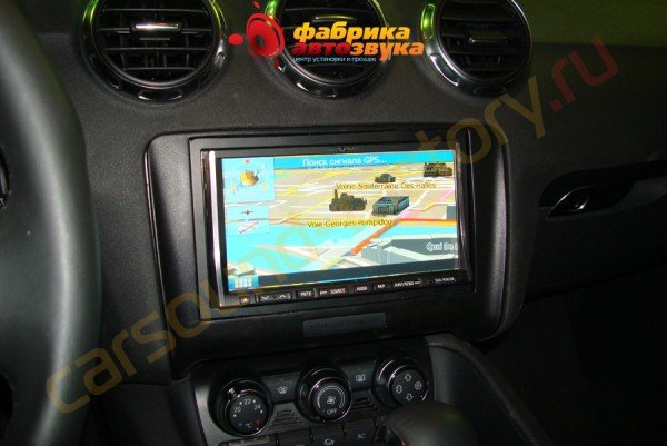 установка головного устройства Alpine INA-W910R Alpine INA-W910R Audi TT