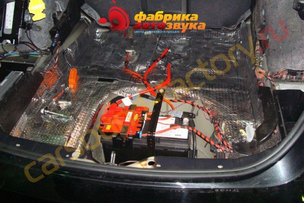 шумоизоляция багажника SGM BMW 5 series F10
