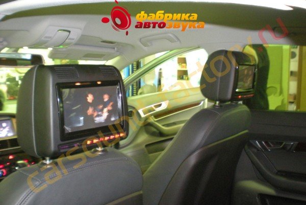 подголовники с монитором AVIS Audi A6