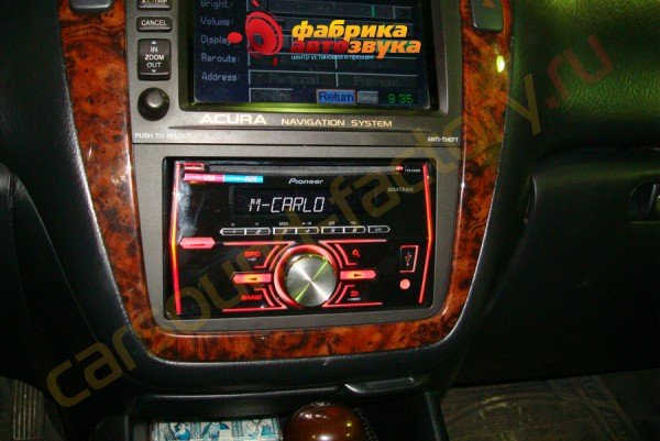 установка автомагнитолы Pioneer FH-X360UB Pioneer FH-X360UB Acura MDX