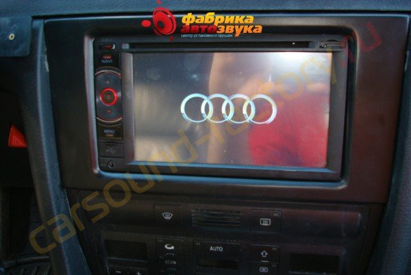 установка автомагнитолы noname Audi A6