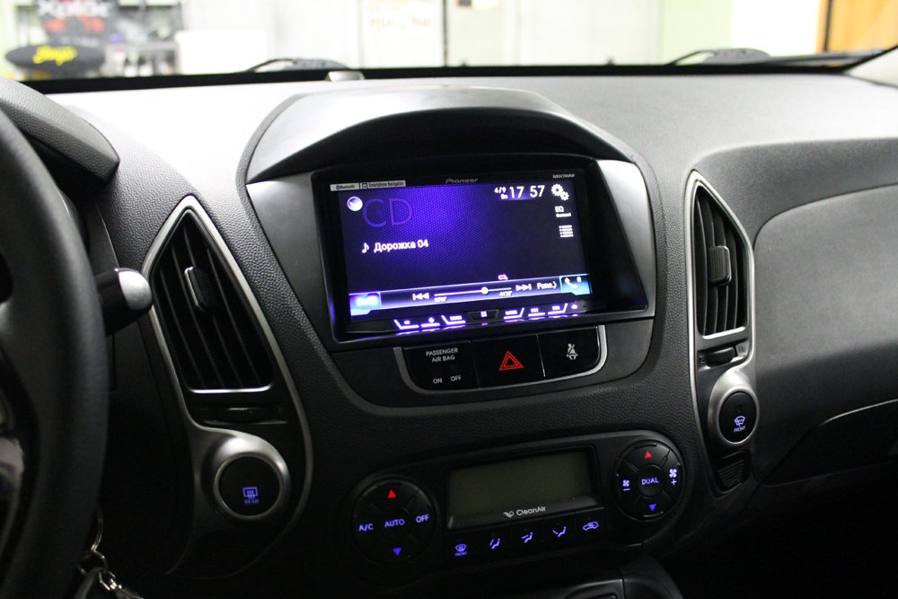 Установка головного устройства в Hyundai IX 35