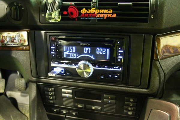 установка автомагнитолы Kenwood Kenwood BMW 5 series
