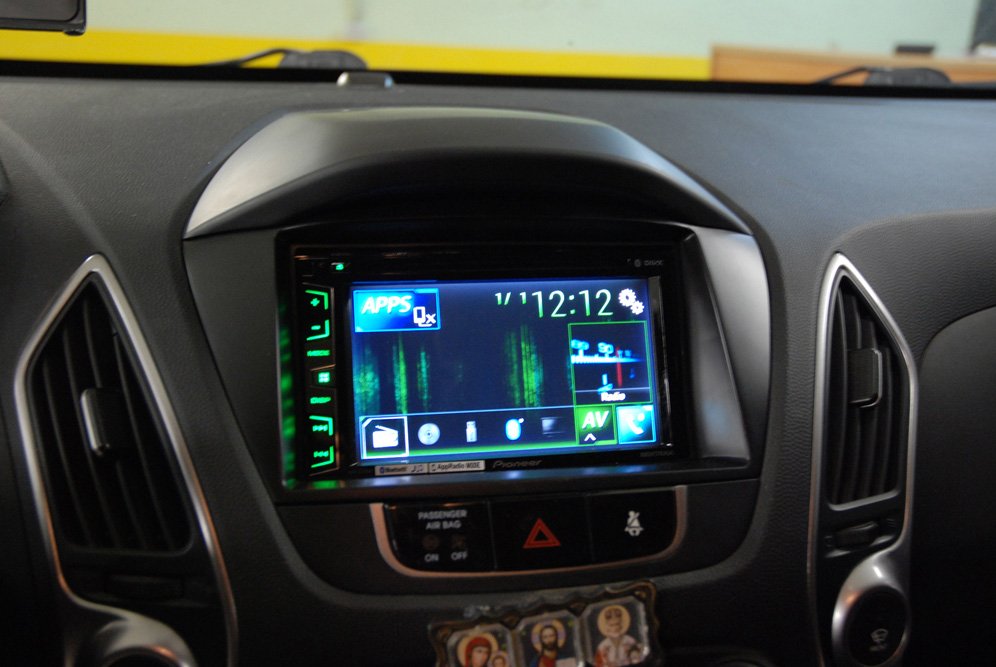 Установка головного устройства 2din в Hyundai IX 35