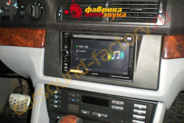 инсталляция автомагнитолы Sony Xav-E60 Sony xav-e60 BMW 5 series