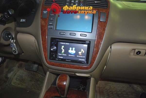 Установка магнитолы Pioneer Pioneer AVIC-F900BT Acura MDX