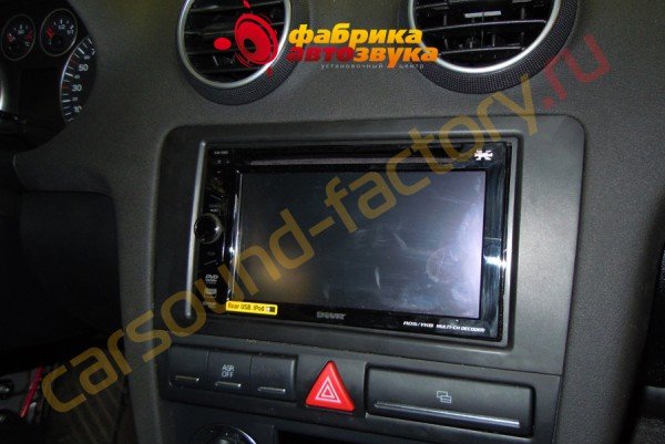 Установка магнитолы 2din SONY XAV-E60 Audi A3