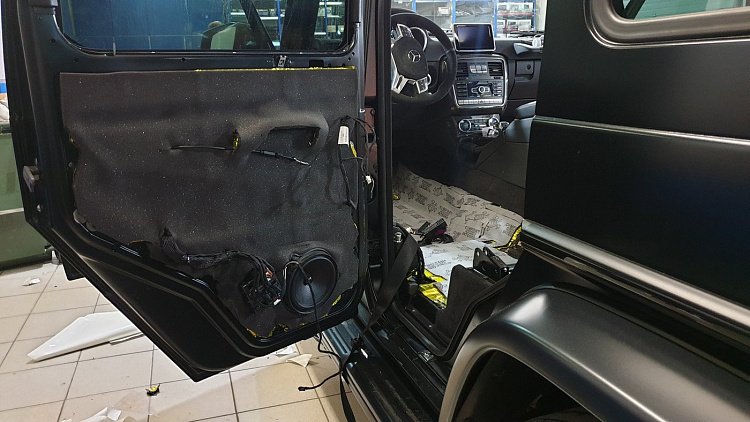 Полная шумоизоляция Mercedes G-класс W463 (Мерседес) | Обзор работы | Цена и сроки
